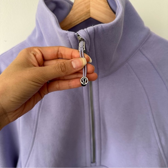 Lululemon Scuba Oversized Funnel Neck Half Zip Lilac Smoke XS/S - Picture 4 of 10
